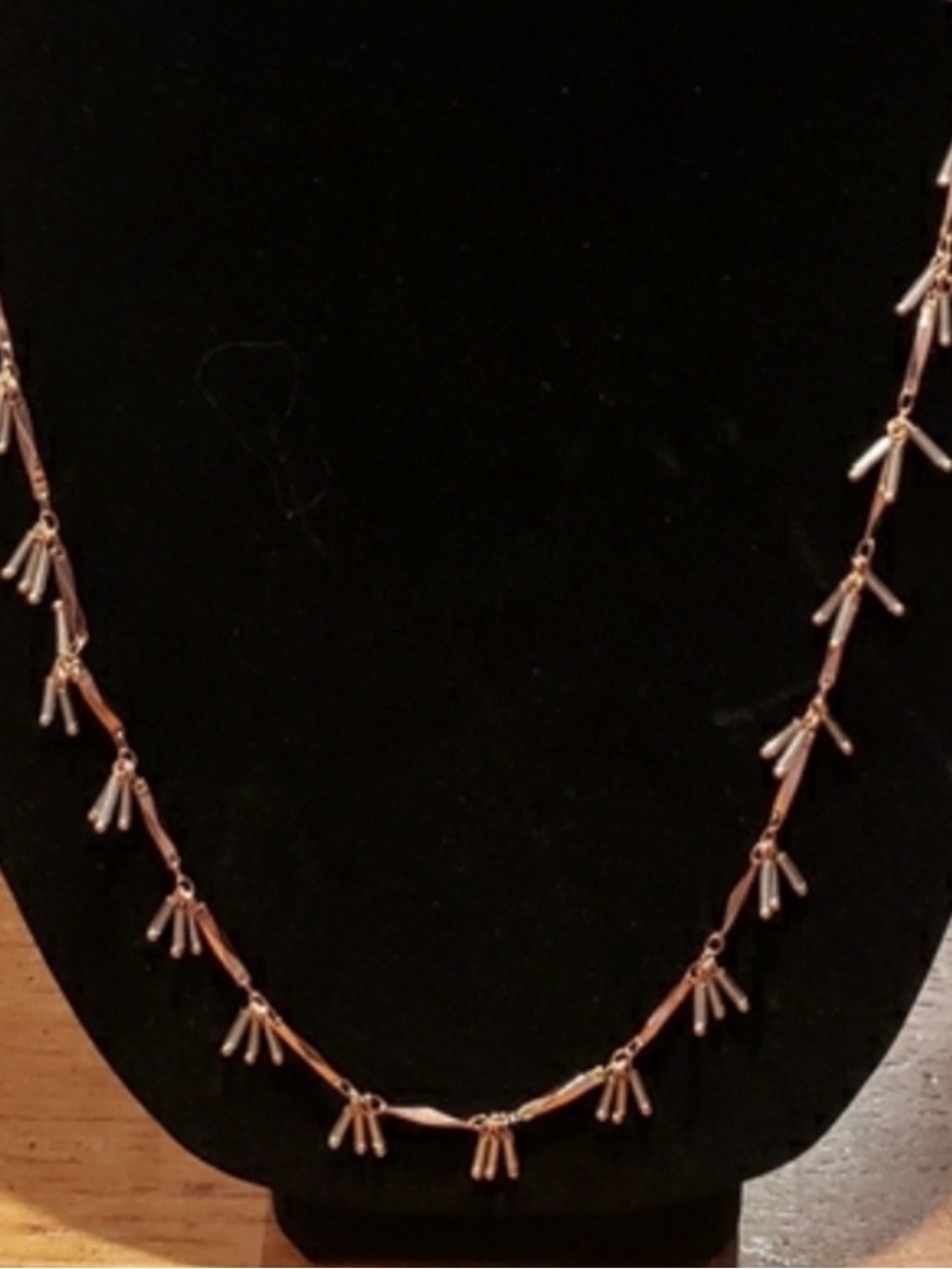 Nordstrom Rose Gold Dangle Tassel Necklace